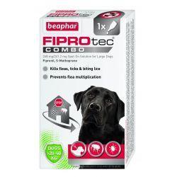 Beaphar FIPROtec COMBO Spot On for Large Dogs 3 Months - Case of 6