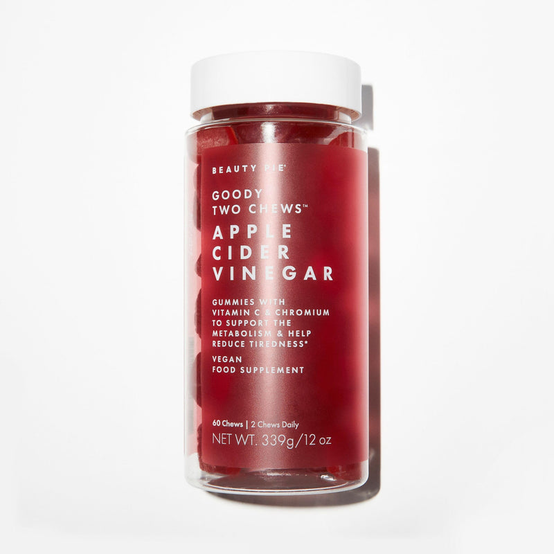 Beauty Pie Goody Two Chews Apple Cider Vinegar Gummies – ACV, Vitamin C & Chromium (60 Vegan Gummies)