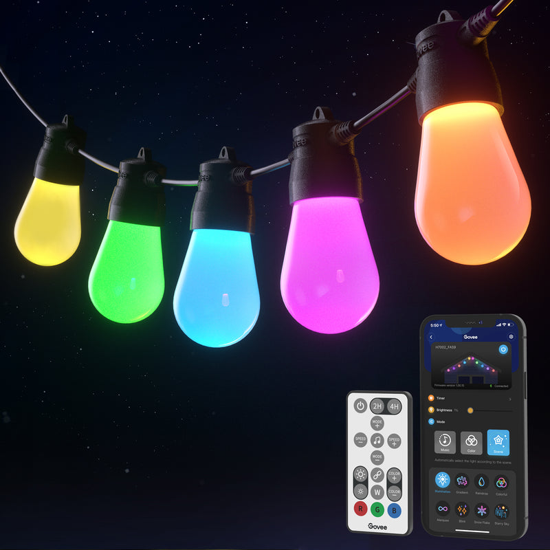 GOVEE RGBIC SMART OUTDOOR LIGHTS 15M