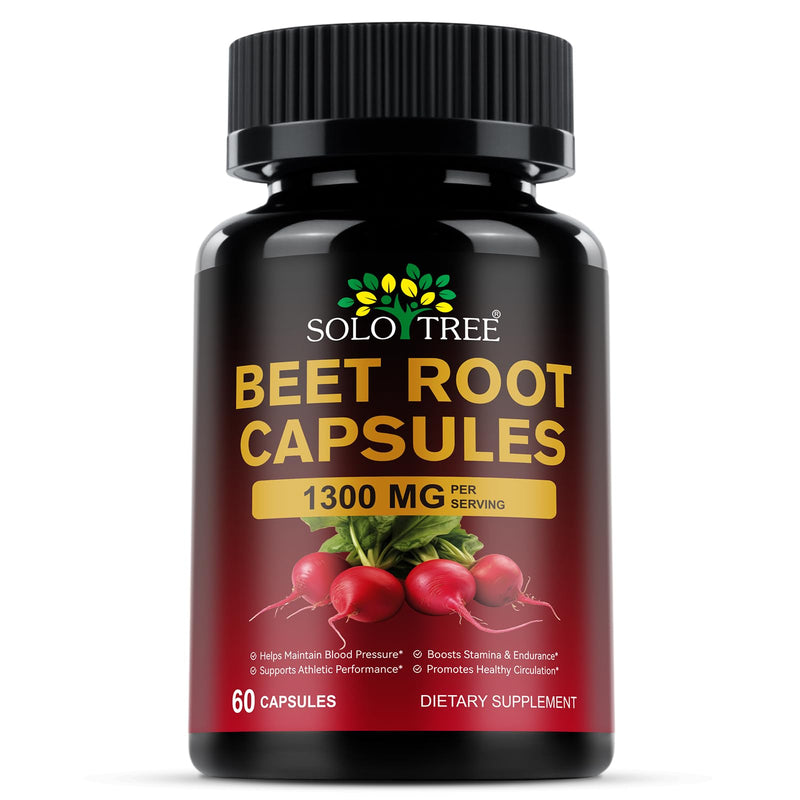 Beet Root Capsules | Beet Root Powder Supplement (60 Capsules) – Non-GMO & Gluten Free