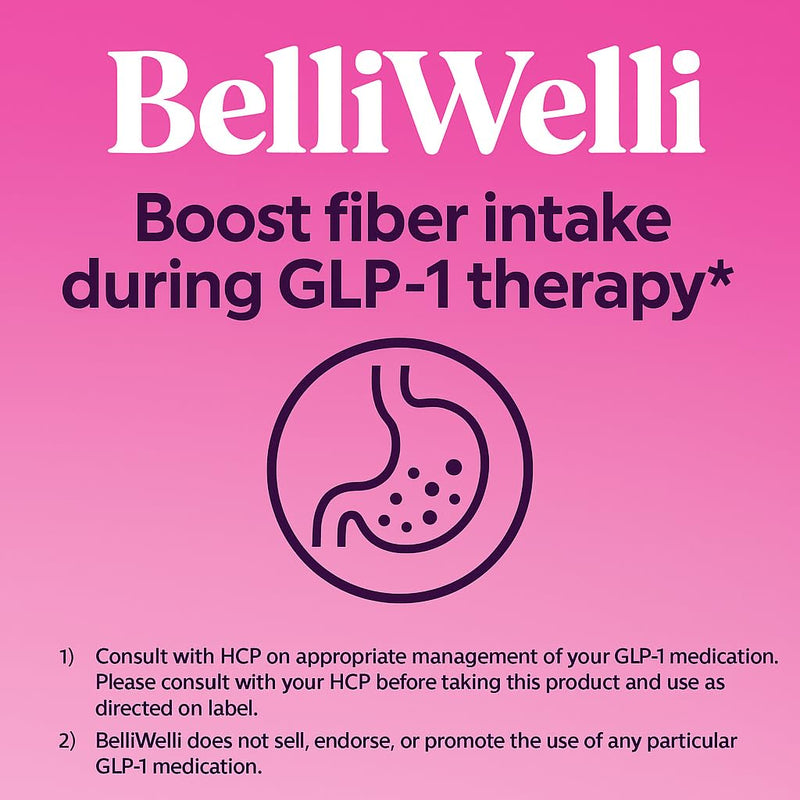 Belli Welli Fiber Supplement – Strawberry Lemonade (Organic Acacia)