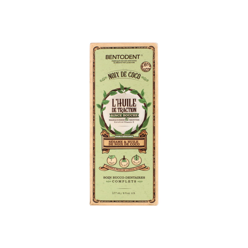 Bentodent Coconut Oil Pulling Mouthwash with Neem & Mint – 6 oz