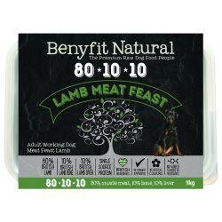 Benyfit Natural 80.10.10 Lamb Meat Feast - 1kg / 500g - Case of 30