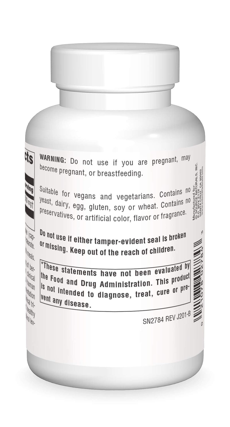 Source Naturals Berberine Vegetable Capsule - GI Support - 120 Veg Caps