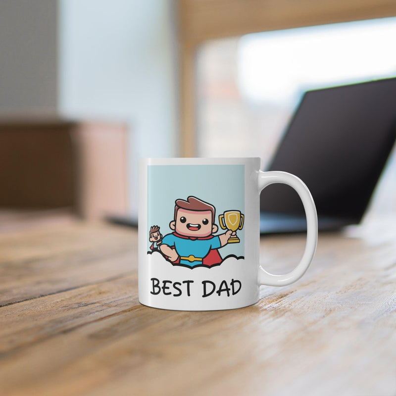 Father’s Day Mug – Best Dad Superhero Design