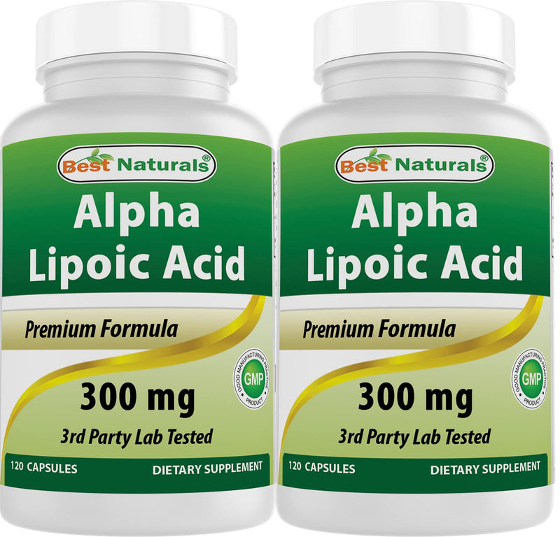 Best Naturals Alpha Lipoic Acid 300 mg – 120 Capsules (Pack of 2)