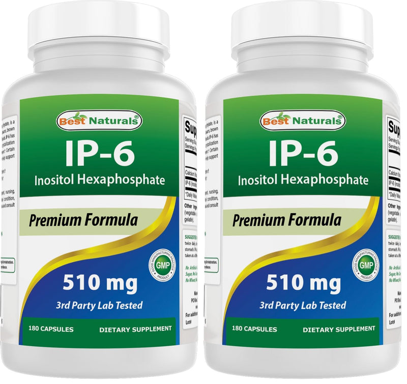 Best Naturals IP-6 510 mg 180 Capsules – Pack of 2