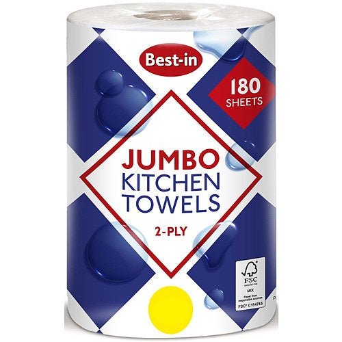 Bestin Jumbo Kitchen Towel 2ply White