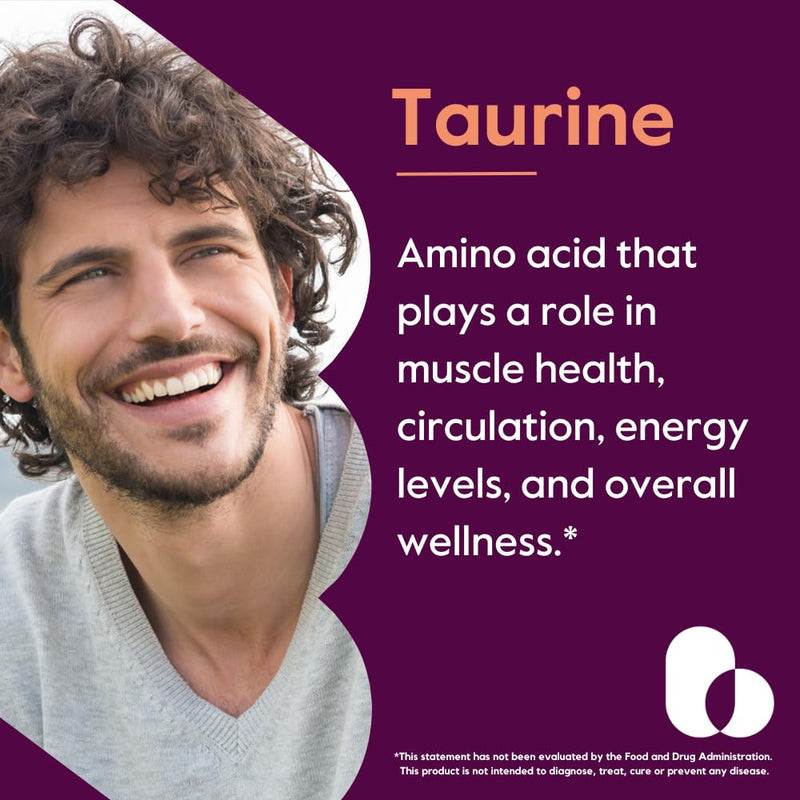 BESTVITE Taurine 1000mg (120 Vegetarian Capsules) - No Stearates - No Fillers - No Flow Agents - Vegan - Non GMO - Gluten Free (Pack of 2)