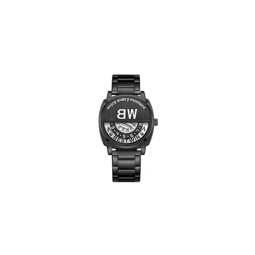 Bestwin Mens Fashion Dated Waterproof Black Bracelets Watch 919H - InStock