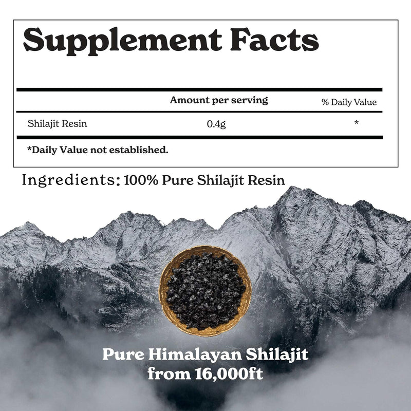 Better Alt Pure Himalayan Shilajit Resin - High Potency Gold Grade, 375 Servings, Energy and Immune Support (Lab Test Report)