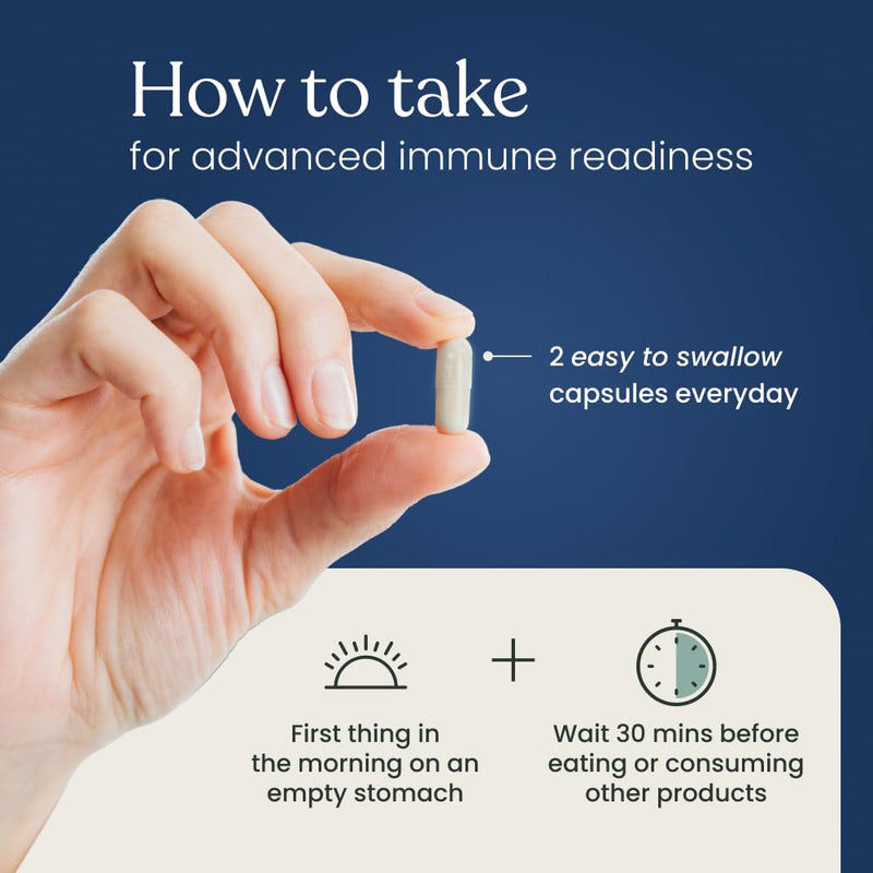 Better Way Health Advanced Immune Readiness – Beta Glucan with Vitamin C, Selenium & Resveratrol | 60 Capsules