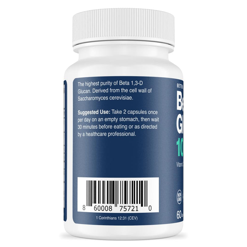 Better Way Health Advanced Immune Readiness – Beta Glucan with Vitamin C, Selenium & Resveratrol | 60 Capsules
