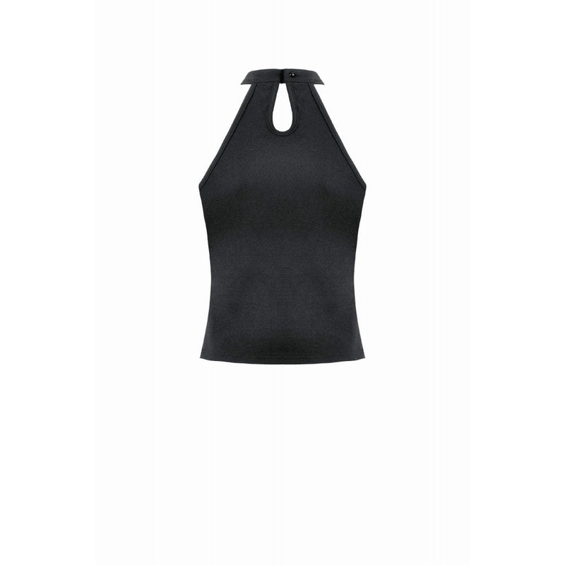 Dark in Love Gothic Mesh Panel Buckle Top