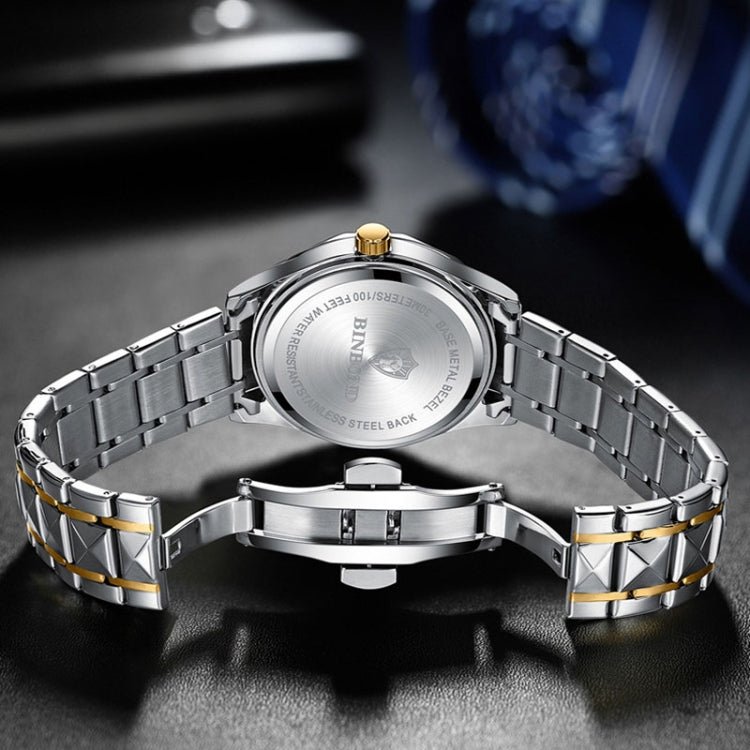 BINBONG B5552 Luminous Multifunctional Business Calendar Quartz Watch - InStock
