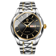 BINBONG B5552 Luminous Multifunctional Business Calendar Quartz Watch - InStock