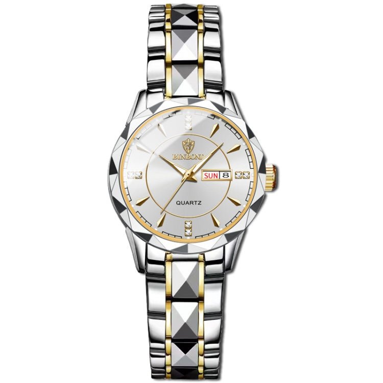 BINBONG B5552 Luminous Multifunctional Business Calendar Quartz Watch - InStock