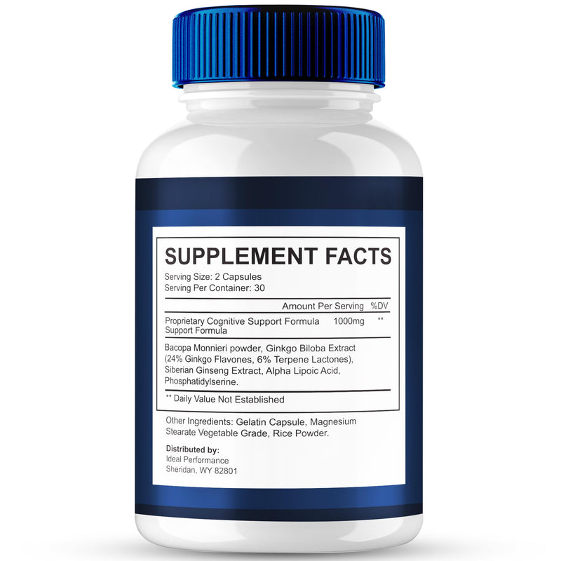 Bio Brain Capsules - Official Brain Health & Memory Support (Maximum Strength, 2-Pack)