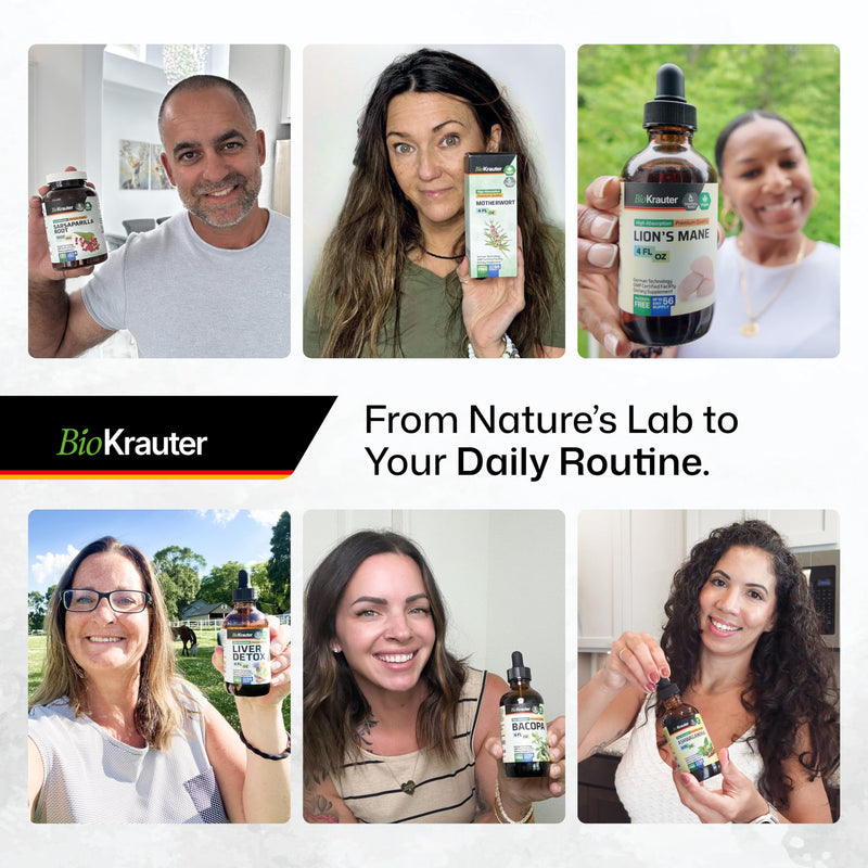 BIO KRAUTER St Johns Wort Tincture - Mood Support (Alcohol-Free, Vegan Drops, 4 fl oz)