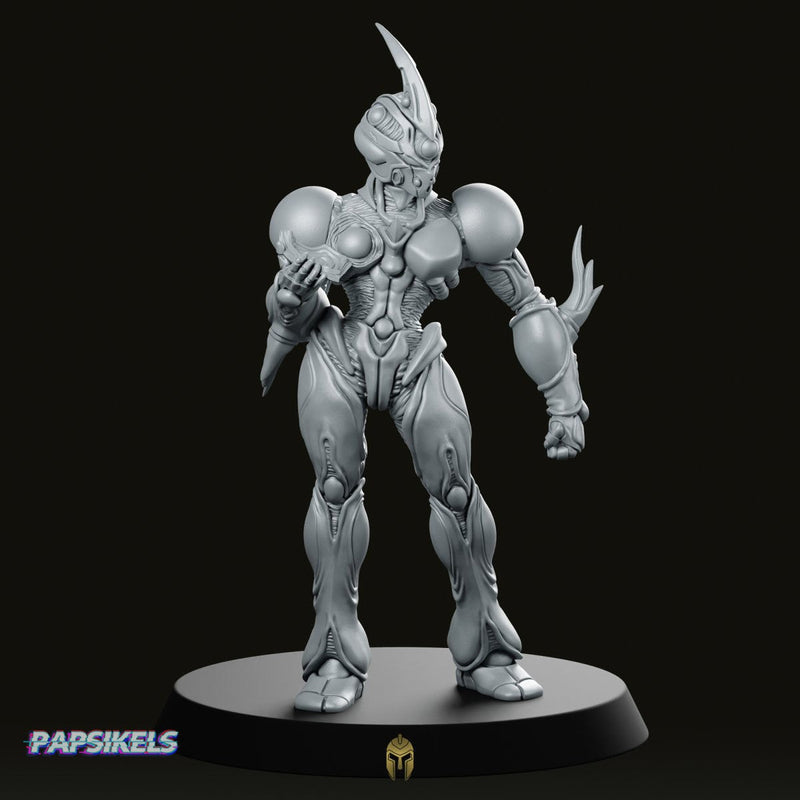 Bio Techno Woman 1 A Miniature Cyborg Warrior