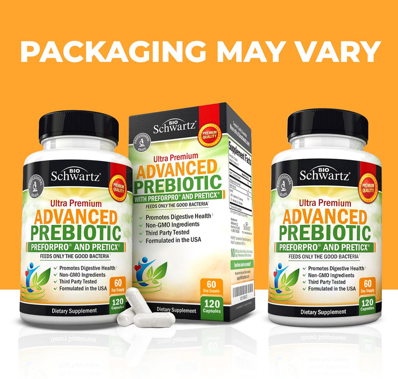 Advanced Prebiotics for Digestive Health – Clinically Validated Gut Support (2 Month Supply)