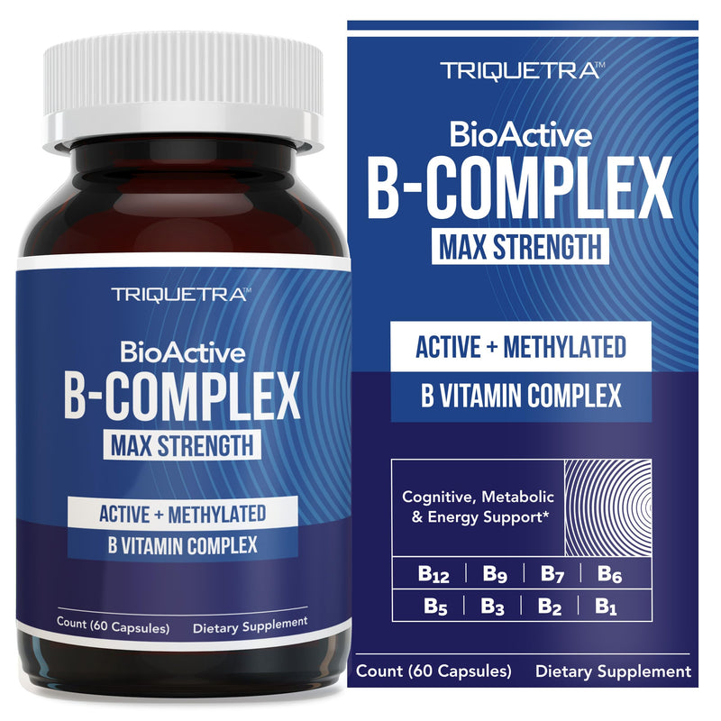 BioActive Vitamin B Complex – Bloodstream-Ready, Methylated B Vitamins, 60 Servings