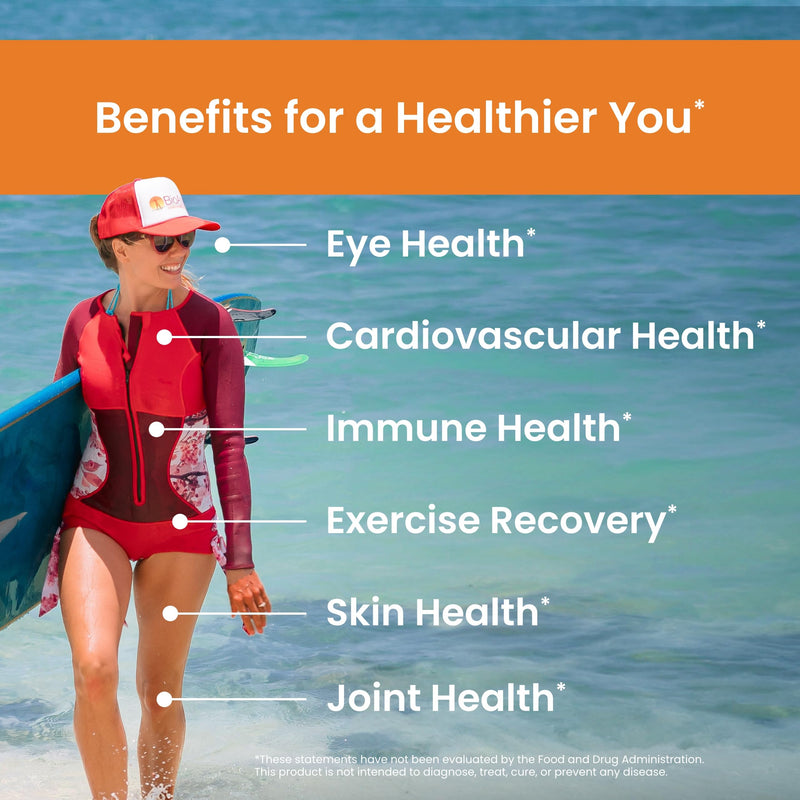 Nutrex Hawaii BioAstin Hawaiian Astaxanthin 12mg | 25 Softgels | Non-GMO & Gluten-Free