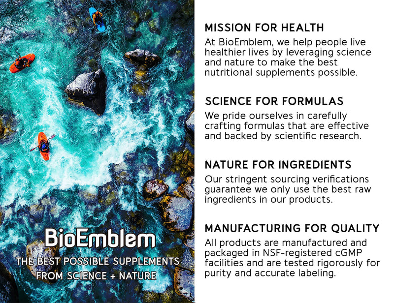 BioEmblem Natural Sleep Aid for Adults – Melatonin, Valerian Root, Suntheanine | 60 Capsules