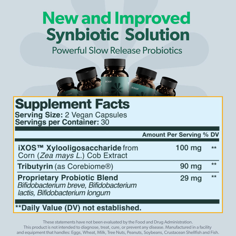 BIOMA Probiotics | Digestive Health & Gut Support | Vegan & Gluten Free