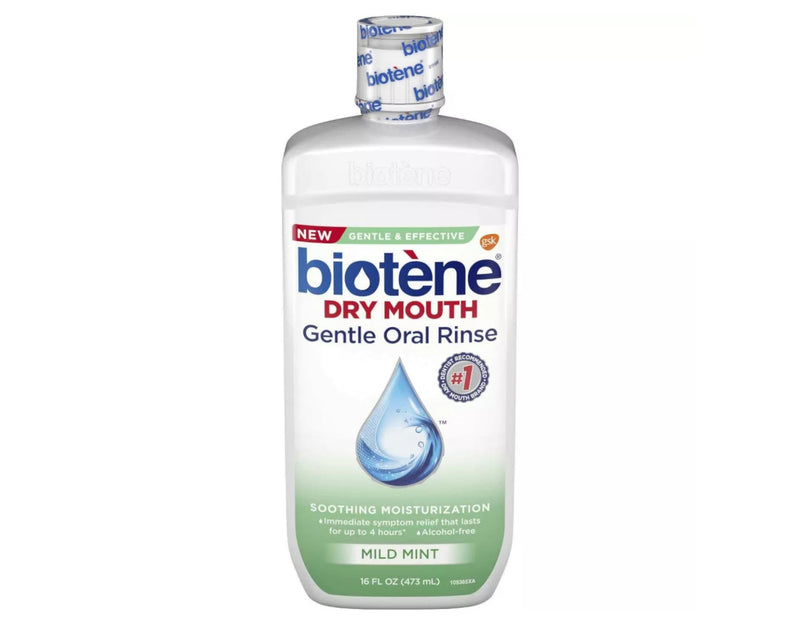 Biotene Moisturizing Oral Rinse, Mild Mint 16 oz (Packaging May Vary)