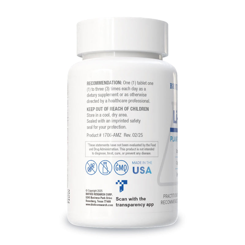 Biotics Research Li Zyme 50 mcg Lithium – Whole-Food, Phytochemically Bound, Highly Bioavailable – Brain Function, Memory & Mood Support (Pack of 2, 100 Tablets)