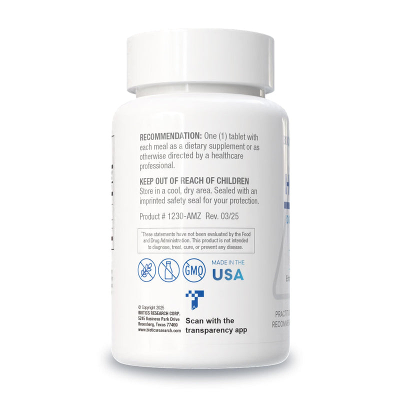 Biotics Research HCl Plus – Digestive Support with Betaine HCl, Pepsin & Glutamic Acid | 90 Tabs (Pack of 2)