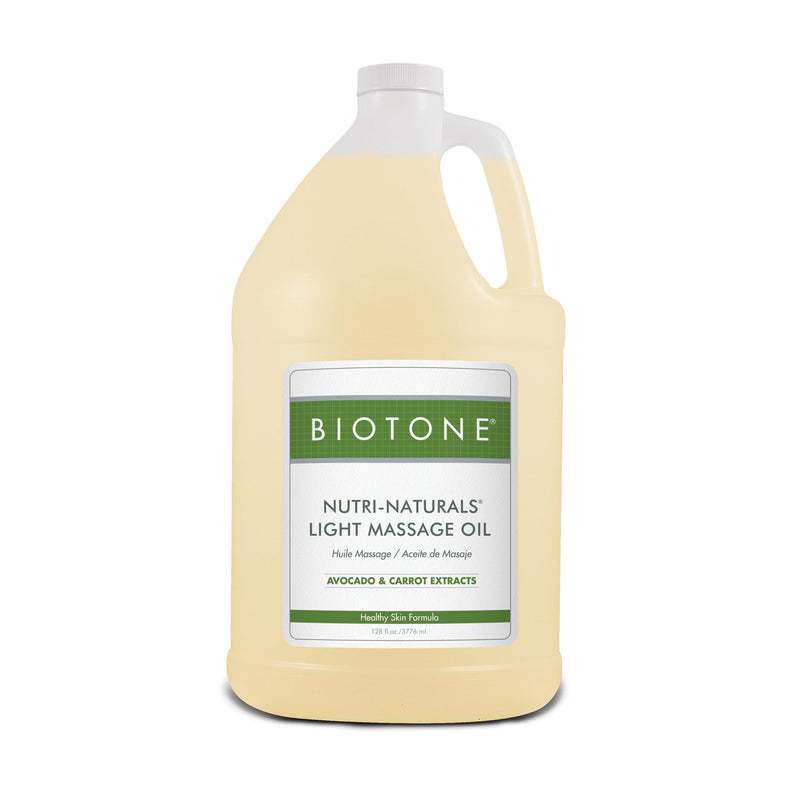 BIOTONE Nutri Naturals Light Massage Oil Gallon | Non-Greasy Skin Glide