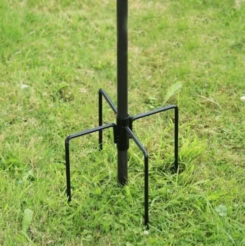 4 Prong Steel Bird Feeder Station Stabiliser Ground Support