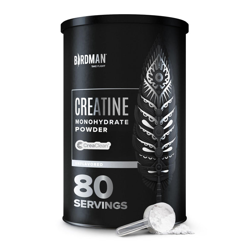BIRDMAN Micronized Creatine Monohydrate Powder – 80 Servings (5g) | Vegan, Gluten Free, Sugar Free | 0.8 lb