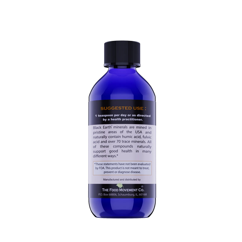 Black Earth Fulvic Acid – Humic & Fulvic Minerals with Electrolytes (8 oz)