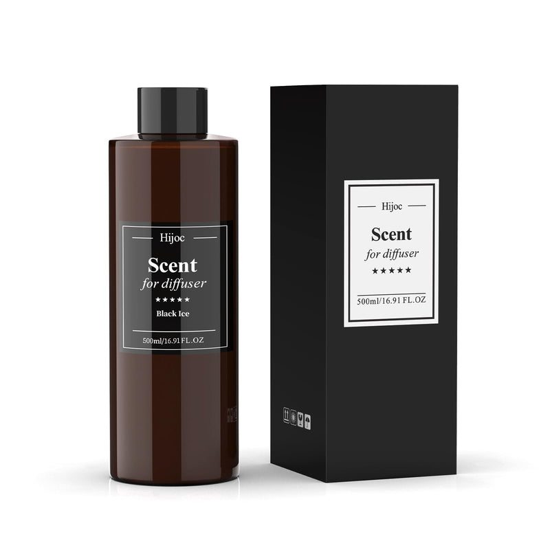 Black Ice Aroma Diffuser Refill – 500ml Essential Oils for Home, Office & Hotel Luxury Scent