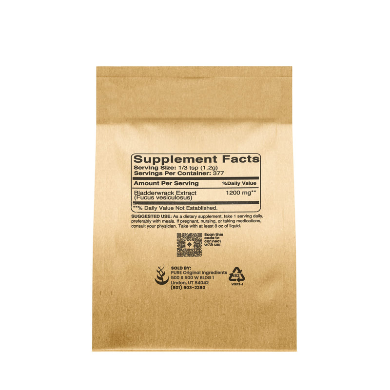 Pure Original Bladderwrack Powder (1lb) – Fucus Vesiculosus | Herbal Supplement