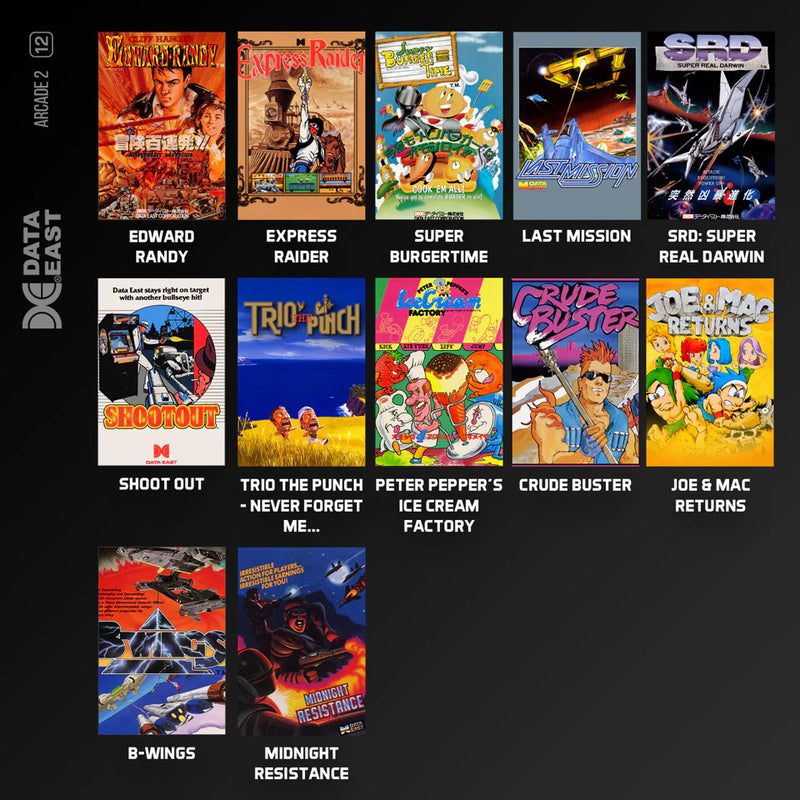 Blaze Evercade Data East Arcade Collection 2 – Cartridge