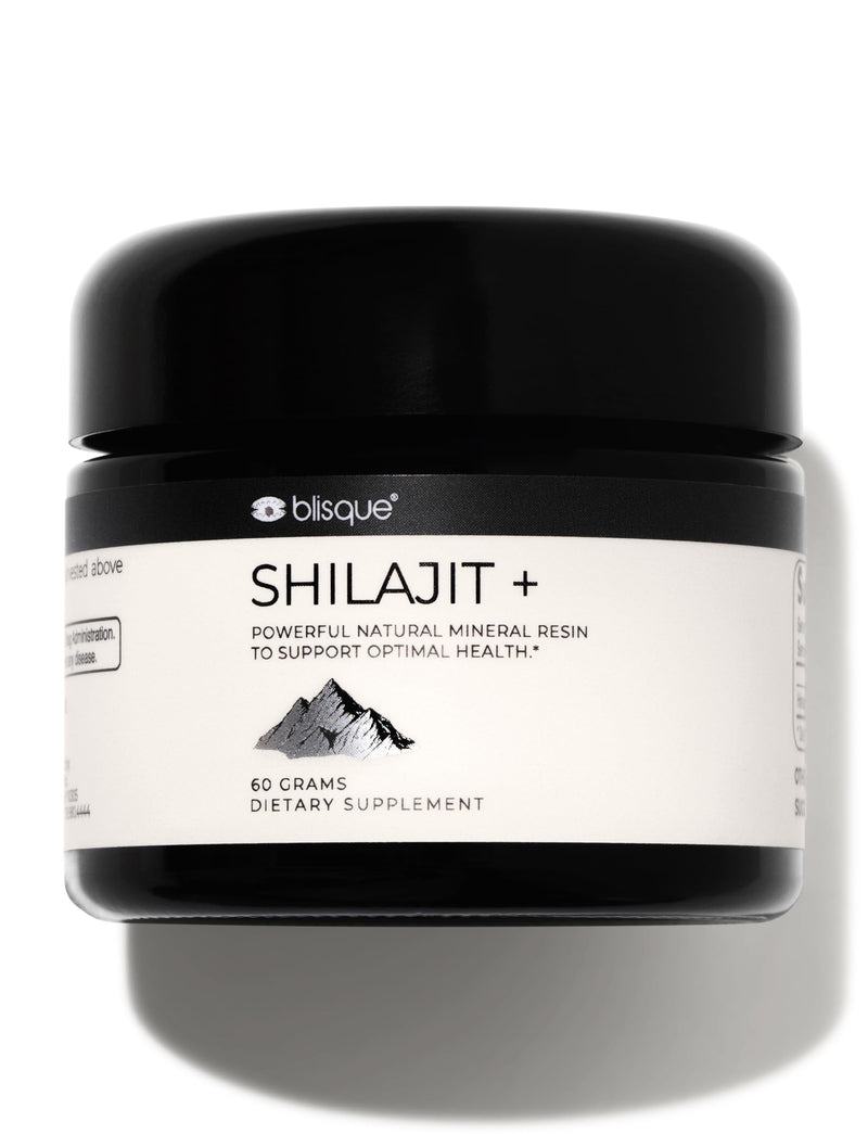 Blisque Shilajit Resin – Pure Himalayan Golden Grade A, Fulvic Acid & 85+ Minerals | 60 g