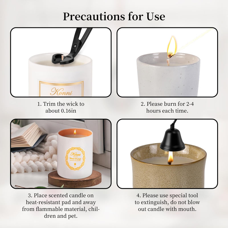 Blood Orange Scented Candle – 11oz Soy Wax Jar Candle, Non-Toxic