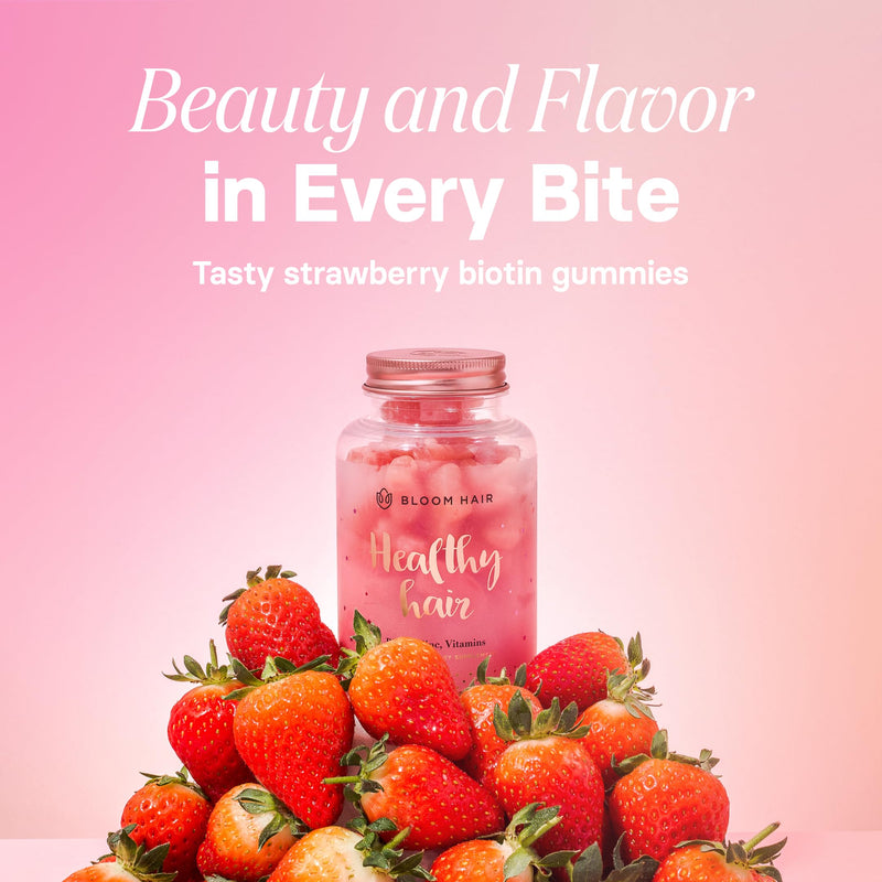 Bloom Hair Gummies – Biotin Hair Growth Vitamins for Women