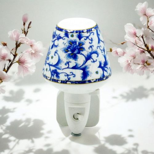 BLUE FLORAL NIGHTLIGHT - InStock