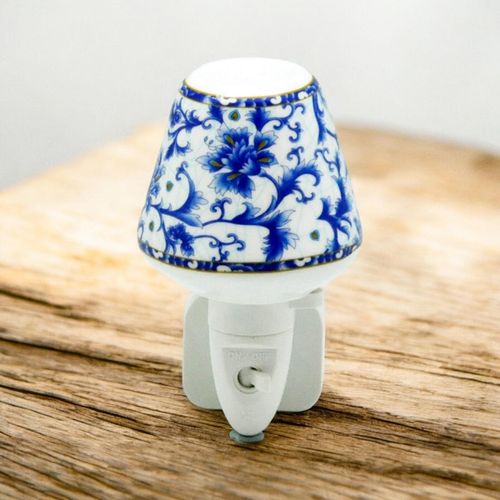 BLUE FLORAL NIGHTLIGHT - InStock