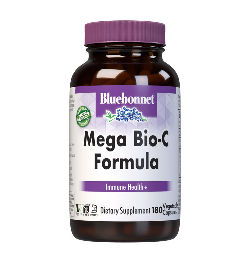 Bluebonnet Mega Bio-C Formula Vitamin C 750 mg – Immune Support, Vegetable Capsules, Non-GMO, Vegan
