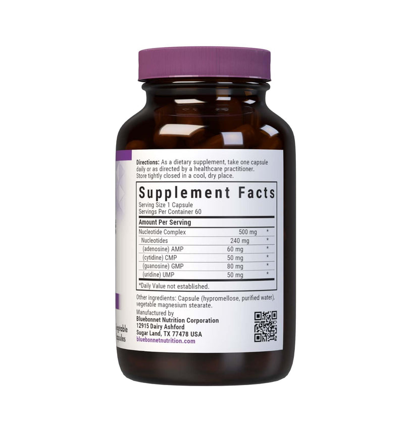 BlueBonnet Nucleotide Complex Supplement – 60 Count – White Bottle