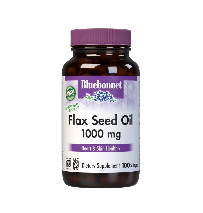 BlueBonnet Nutrition Flax Seed Oil 1000 mg Softgels - Omega-3-6-9