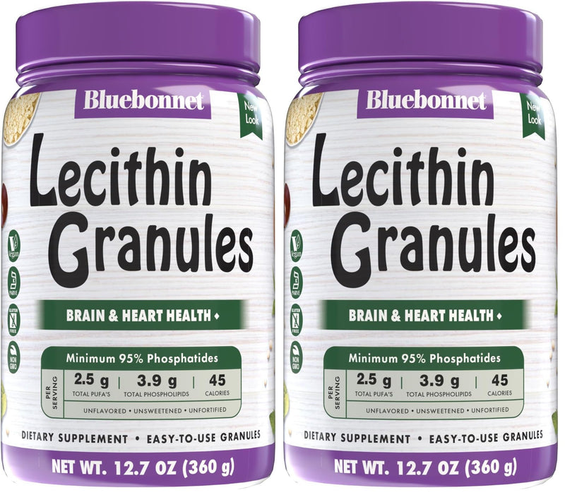 BlueBonnet Super Earth Lecithin Granules – Non-GMO Soy, Gluten-Free, Vegan, Kosher, No Sugar Added, 12.7 oz (Pack of 2)