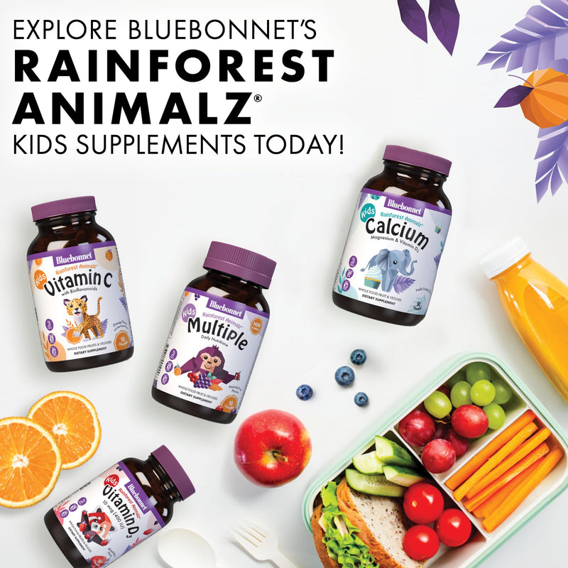 Bluebonnet Rainforest Animalz Vitamin C for Kids – 90 Chewables, 250 mg
