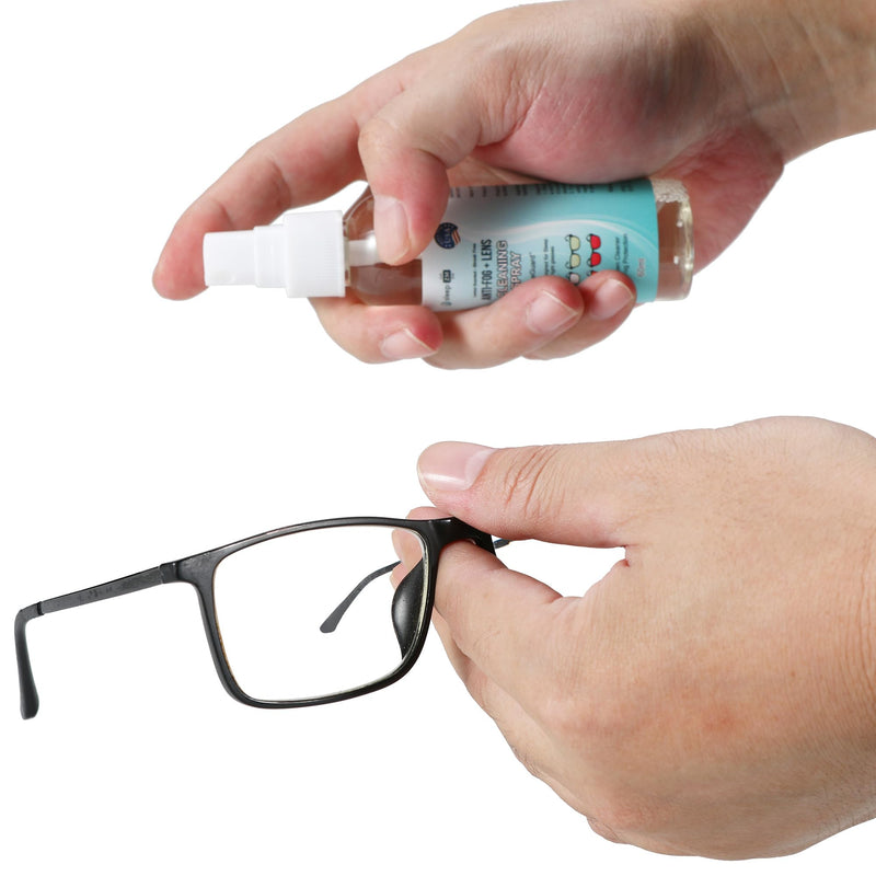 BlueGuard by Sleep ZM Lens Cleaning Spray – 60ml Anti-Fog, Alcohol-Free Glasses Cleaner for Blue Light, AR, Reading, Prescription Glasses, Sunglasses & Screens
